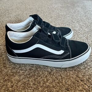 Vans Velcro old skool black womens 10 shoes